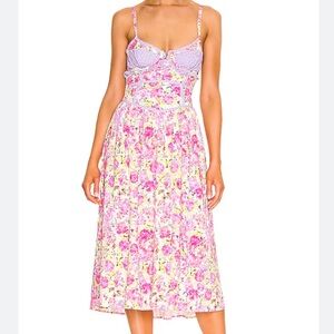 For Love And Lemons Martina Midi Dress (XS)